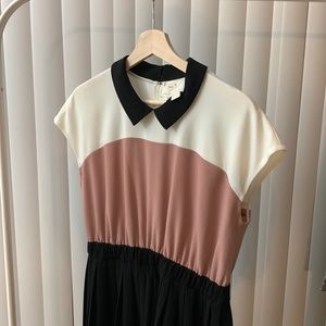 Kate spade colorblock pleated dress. Very good condition.